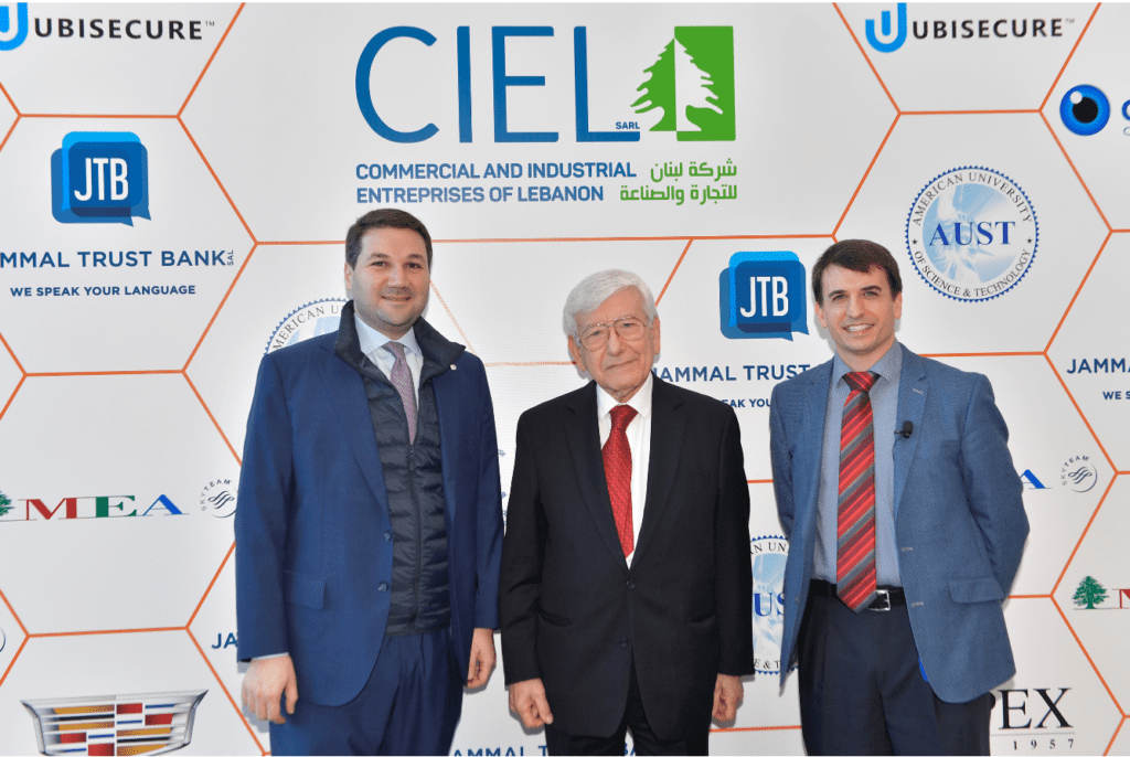 His Excellency Sheikh Nadim Gemayel Dr. Salah A. Rustum President and Chairman of CIEL and Keith Uber