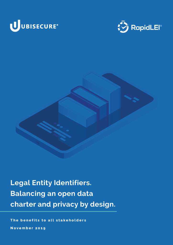 LEIs – Balancing an open data charter and privacy by design page 1