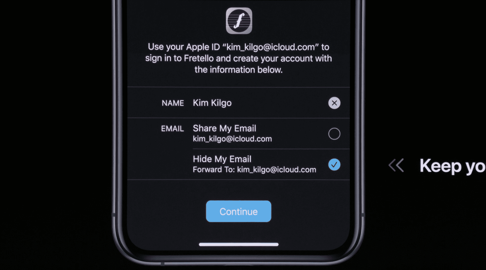 Sign In With Apple Private Email