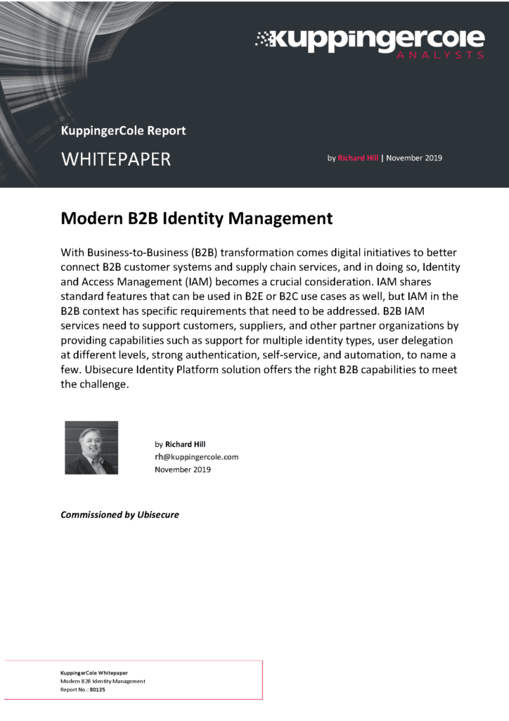 Whitepaper Modern B2B Identity Management p1