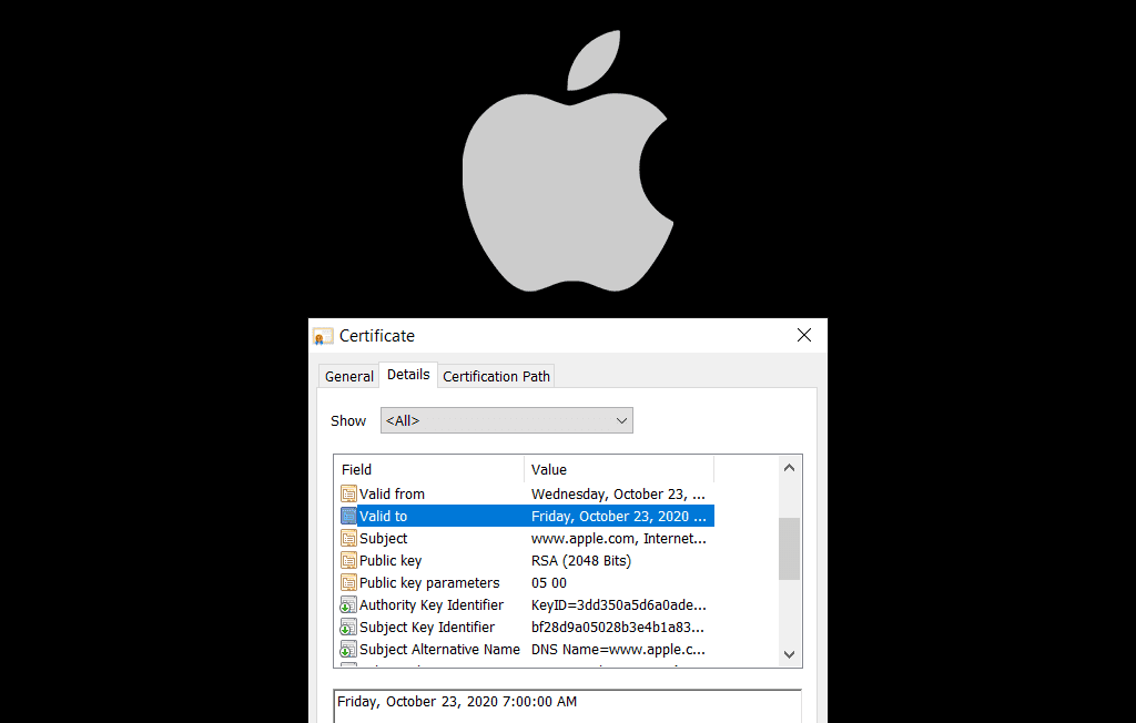 Apple Short Term Certs