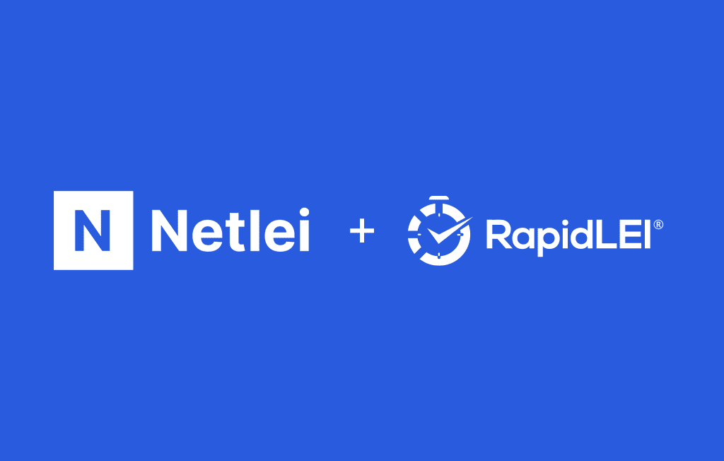 Netlei logo + RapidLEI logo