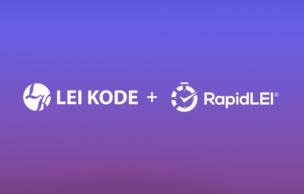 LEI Kode + RapidLEI logos