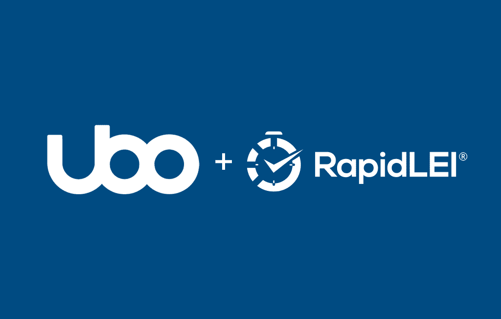 UBO Service logo + RapidLEI logo