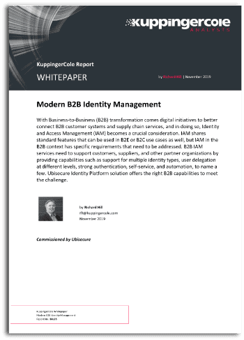 Whitepaper Modern B2B Identity Management page 1