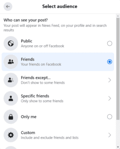 ReBAC - Facebook example screenshot
