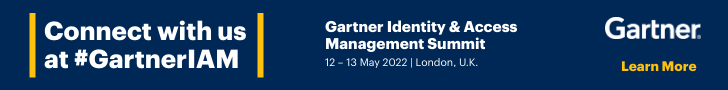 Banner saying - Connect With Us At Gartner IAM