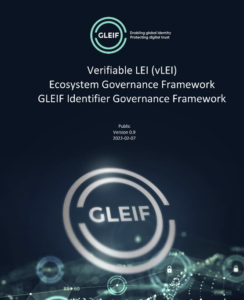 vLEI Governance Framework cover