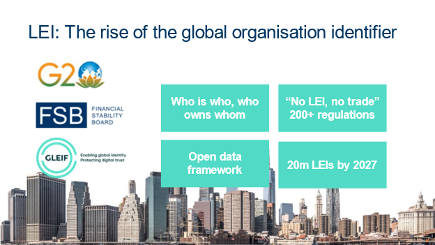 LEI: The rise of the global organisation identifier