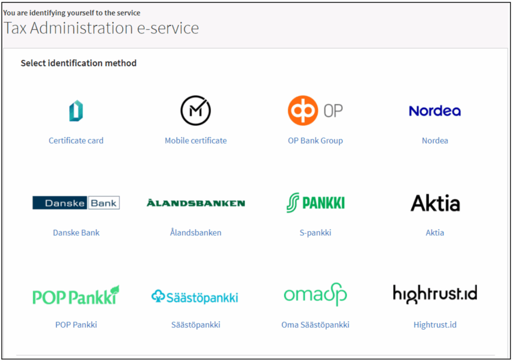 Tax Authentication Methods